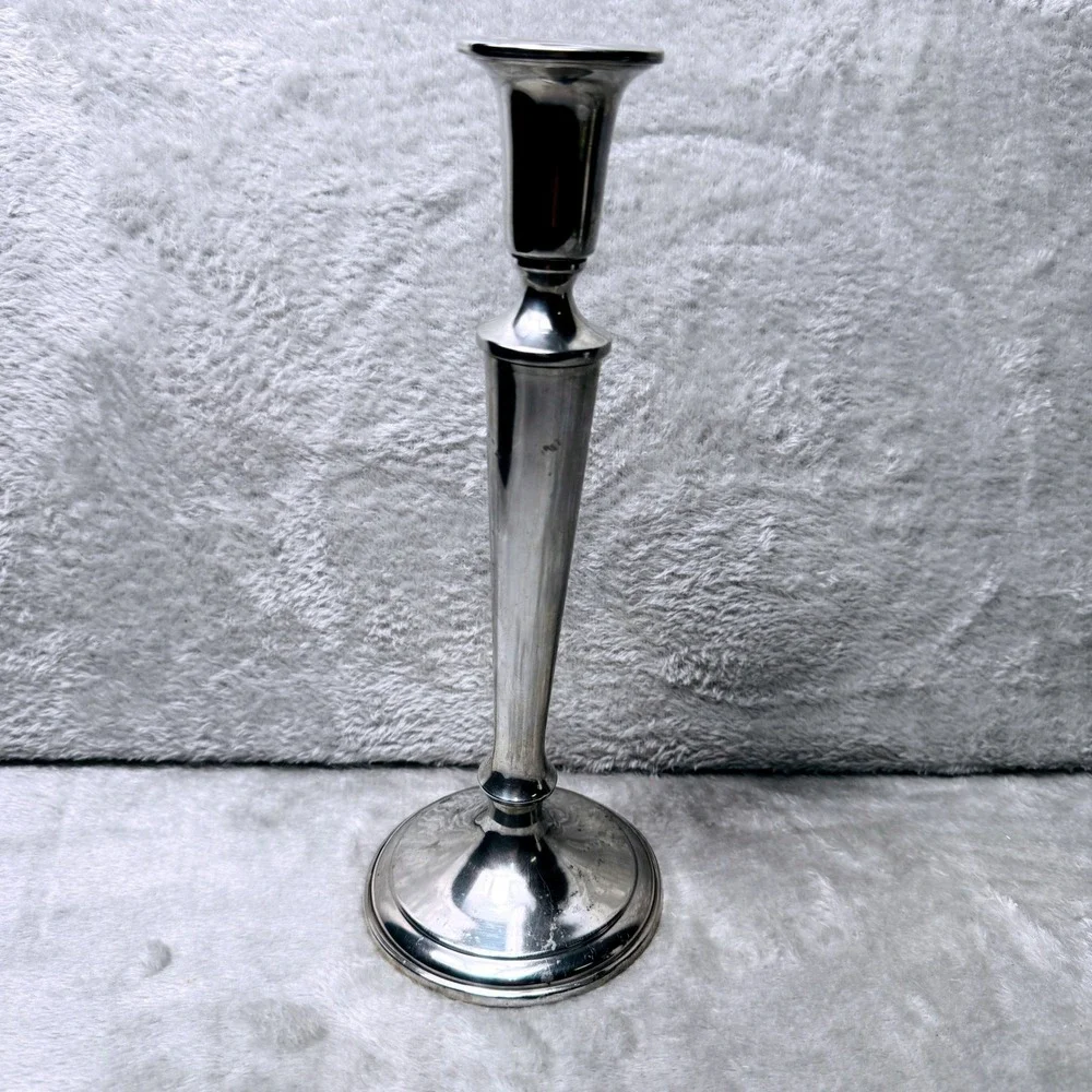 Reed & Barton Pewter‎ Candlestick B790 Tall Vintage 8″–10″ Classic Metal Holder